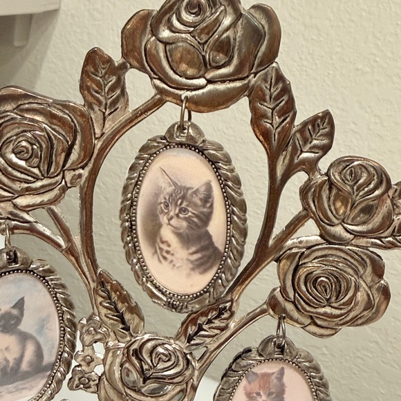 Vintage Silver Photo Tree with Roses - Picture 13 of 17